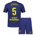 Atletico Madrid Johnny Cardoso #5 Bortedraktsett Barn 2025-26 Kortermet (+ Korte bukser)